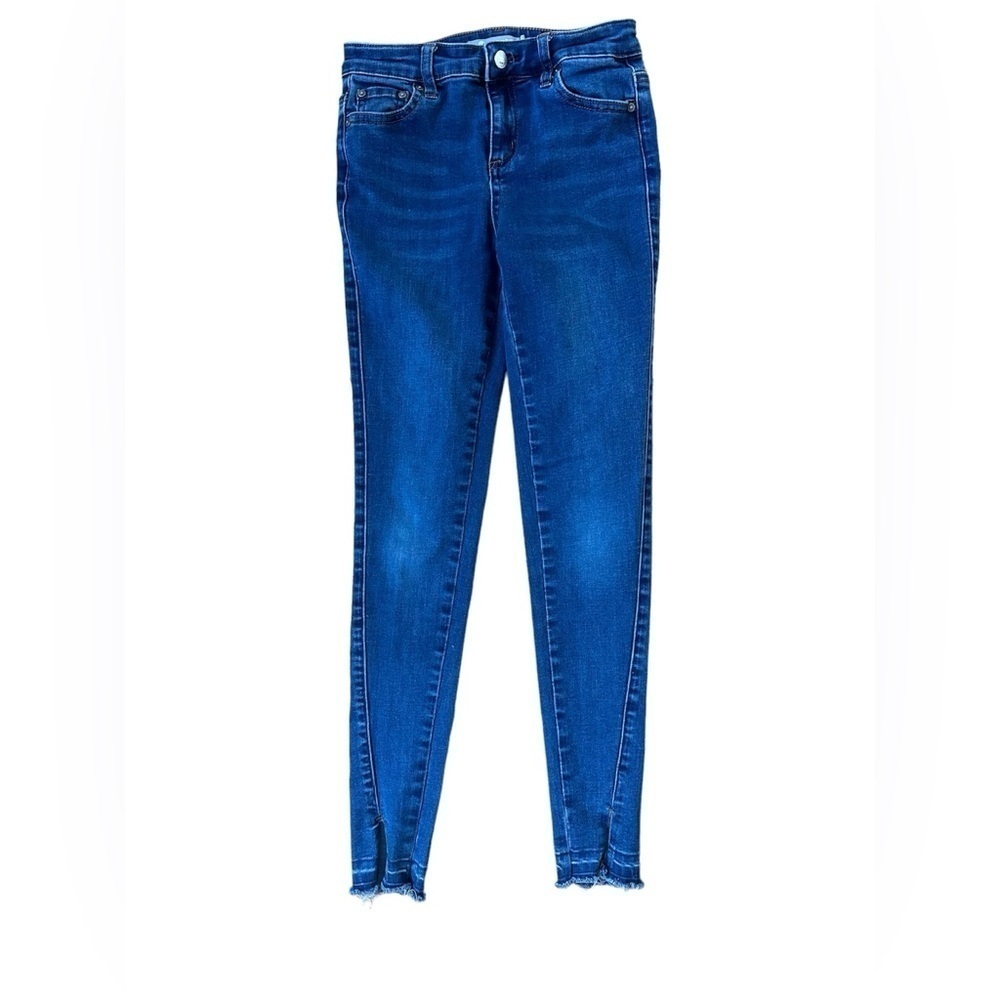 Tractr girls skinny jeans size 10 EUC‎ frayed hem